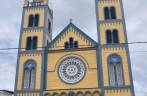 Catedral, toda em madeira, em Paramaribo, no Suriname